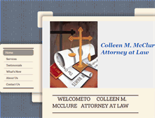 Tablet Screenshot of colleen-m-mcclure-attorney.net